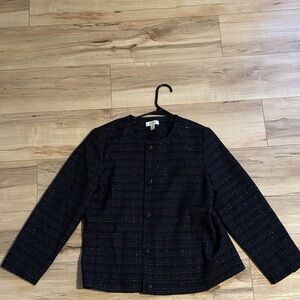 On 34th Black & Blue Button-Up Jacket